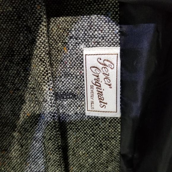Vintage Gever Originals Jacket Blazer Gray Button Front No tag for Size - Picture 9 of 12